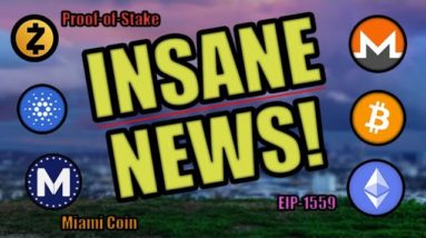 SOMEONE BUYING ALL THE BITCOIN! CARDANO HOLDING $1 -- HERE IS WHY! ETHEREUM EIP-1559 SOON!