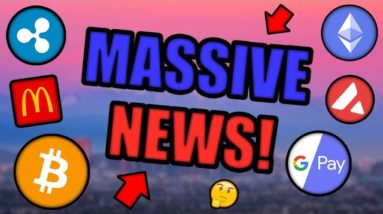 PARABOLIC MOVE COMING! GOOGLE BUYS INTO CRYPTOCURRENCY! MCDONALD’S NFT LAUNCH! [BTC, ETH, XRP News]