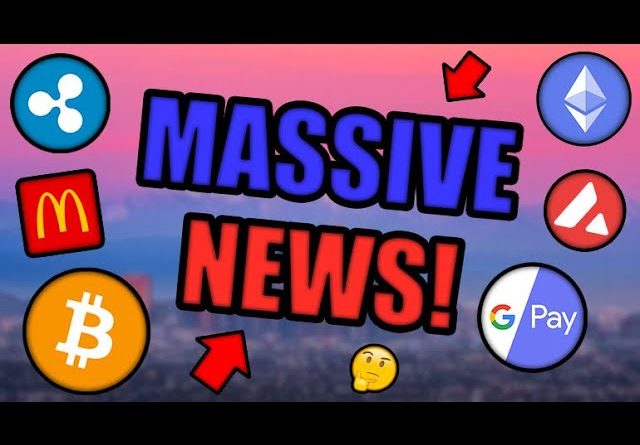PARABOLIC MOVE COMING! GOOGLE BUYS INTO CRYPTOCURRENCY! MCDONALD’S NFT LAUNCH! [BTC, ETH, XRP News]