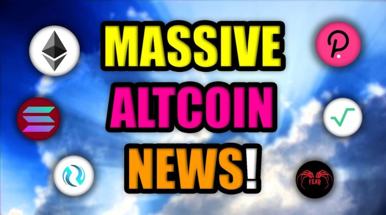 ​​MASSIVE ALTCOIN NEWS YOU MAY HAVE MISSED!! (INCREDIBLE)