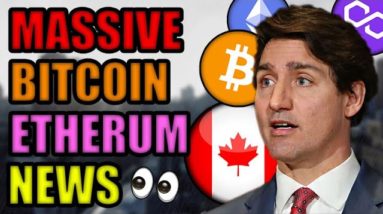 Canada Freezes Bank Accounts! Bitcoin News! Ethereum Users EXPLODING! Bank Moves into DECENTRALAND.