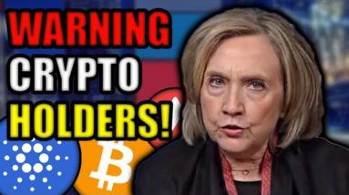 HILLARY CLINTON TRYING TO CRASH THE CRYPTO MARKET! ELIZABETH WARREN URGING REGULATORS to CRACK DOWN!