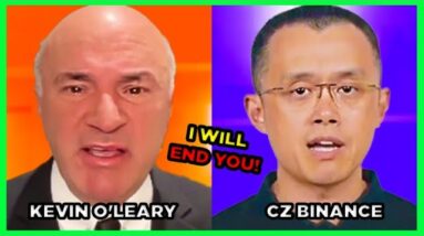 Kevin O'Leary CLAPS BACK against CZ Binance! 👏