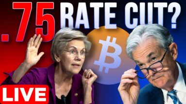 Elizabeth Warren Demands Explosive Rate Cut ️🔥 Crypto Market Update LIVE🔴